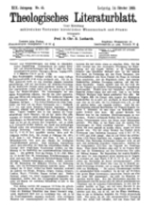 Theologisches Literaturblatt, 14. Oktober 1898, Nr 41.
