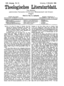 Theologisches Literaturblatt, 4. November 1898, Nr 44.