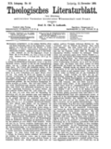 Theologisches Literaturblatt, 11. November 1898, Nr 45.