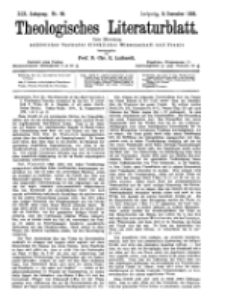 Theologisches Literaturblatt, 9. Dezember 1898, Nr 49.