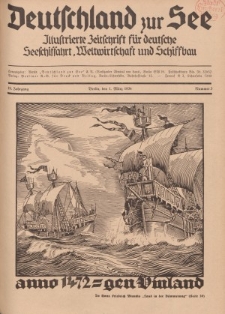 Deutschland zur See, 19. Jg. 1. März 1934, Nummer 3.
