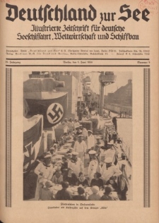Deutschland zur See, 19. Jg. 1. Juni 1934, Nummer 6.