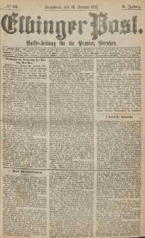 Elbinger Post, Nr. 13, Sonnabend 16 Januar 1875, 2 Jh
