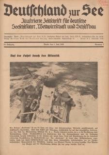 Deutschland zur See, 19. Jg. 1. Juli 1934, Nummer 7.