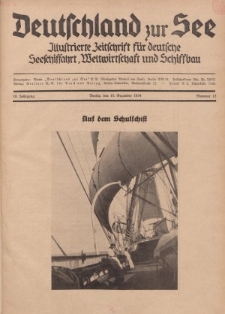 Deutschland zur See, 19. Jg. 1. Dezember 1934, Nummer 12.