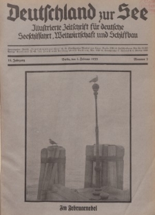 Deutschland zur See, 18. Jg. 1. Februar 1933, Nummer 2.