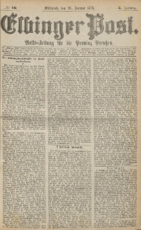 Elbinger Post, Nr. 16, Mittwoch 20 Januar 1875, 2 Jh