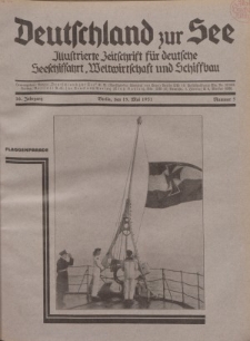 Deutschland zur See, 16. Jg. 15. Mai 1931, Nummer 5.