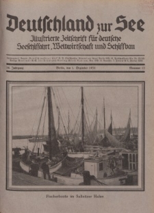 Deutschland zur See, 16. Jg. 1. Dezember 1931, Nummer 12.