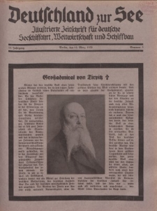Deutschland zur See, 15. Jg. 15. März 1930, Nummer 3.