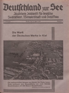 Deutschland zur See, 15. Jg. 15. April 1930, Nummer 4.