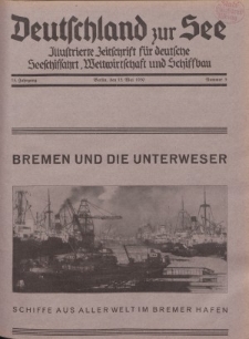 Deutschland zur See, 15. Jg. 15. Mai 1930, Nummer 5.