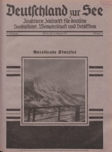 Deutschland zur See, 15. Jg. 15. August 1930, Nummer 8.
