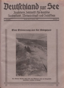 Deutschland zur See, 15. Jg. 15. Oktober 1930, Nummer 10.