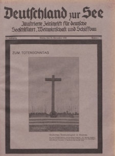 Deutschland zur See, 15. Jg. 15. November 1930, Nummer 11.