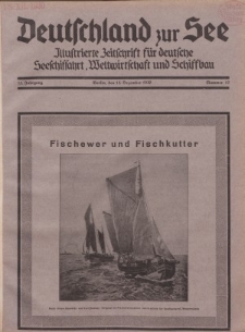 Deutschland zur See, 15. Jg. 15. Dezember 1930, Nummer 12.