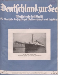 Deutschland zur See, 14. Jg. Juli 1929, Heft 7.