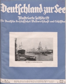 Deutschland zur See, 14. Jg. August 1929, Heft 8.