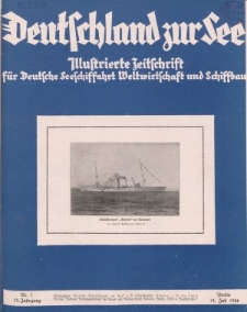 Deutschland zur See, 13. Jg. Juli 1928, Heft 7.