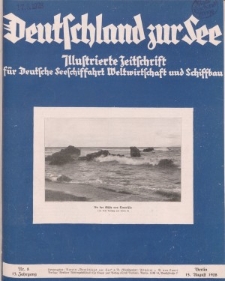 Deutschland zur See, 13. Jg. August 1928, Heft 8.