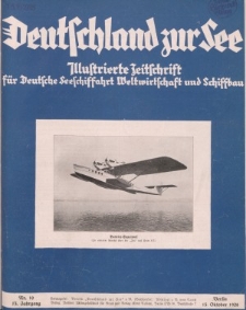 Deutschland zur See, 13. Jg. Oktober 1928, Heft 10.