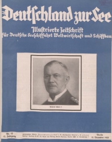Deutschland zur See, 13. Jg. Dezember 1928, Heft 12.