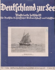 Deutschland zur See, 12. Jg. Januar 1927, Heft 1.