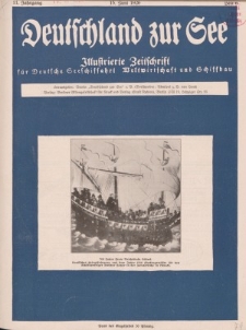 Deutschland zur See, 11. Jg. Juni 1926, Heft 6.