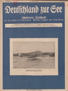 Deutschland zur See, 11. Jg. Juli 1926, Heft 7.