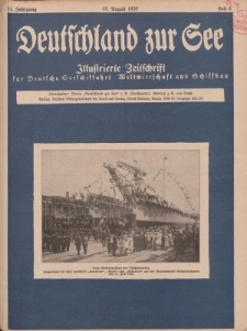 Deutschland zur See, 11. Jg. August 1926, Heft 8.