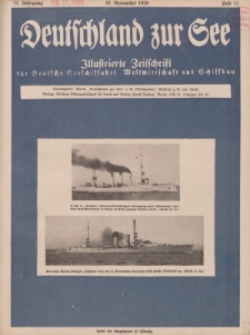 Deutschland zur See, 11. Jg. November 1926, Heft 11.