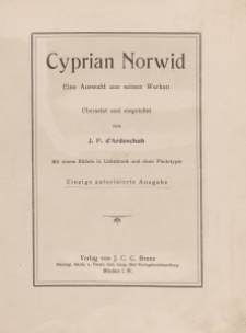 Eine Auswahl aus seinen Werken