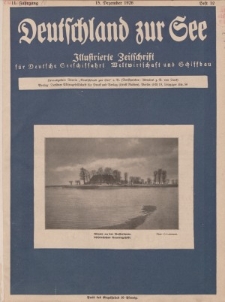 Deutschland zur See, 11. Jg. Dezember 1926, Heft 12.