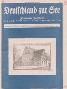 Deutschland zur See, 10. Jg. Februar 1925, Heft 2.
