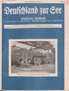 Deutschland zur See, 10. Jg. März 1925, Heft 3.