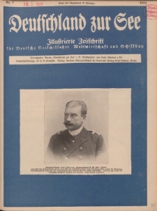 Deutschland zur See, 10. Jg. Juli 1925, Heft 7.