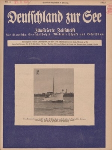 Deutschland zur See, 10. Jg. August 1925, Heft 8.