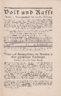 Volk und Rasse, 3. Jg. April 1928, Heft 2.