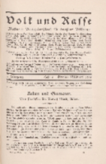 Volk und Rasse, 3. Jg. Oktober 1928, Heft 4.