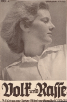 Volk und Rasse, 13. Jg. Februar 1938, Heft 2.