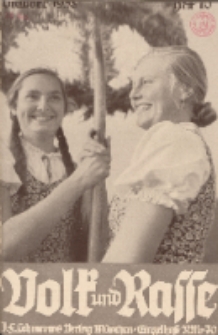 Volk und Rasse, 13. Jg. Oktober 1938, Heft 10.