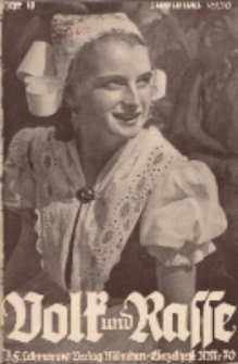 Volk und Rasse, 13. Jg. November 1938, Heft 11.