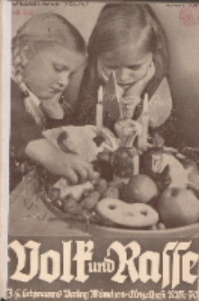 Volk und Rasse, 13. Jg. Dezember 1938, Heft 12.