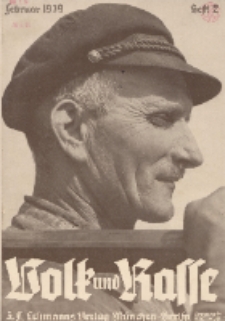 Volk und Rasse, 14. Jg. Februar 1939, Heft 2.