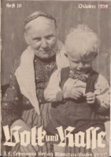 Volk und Rasse, 14. Jg. Oktober 1939, Heft 10.