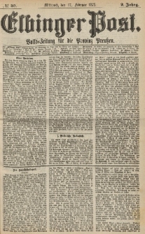 Elbinger Post, Nr. 40, Mittwoch 17 Februar 1875, 2 Jh