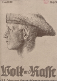 Volk und Rasse, 15. Jg. Mai 1940, Heft 5.