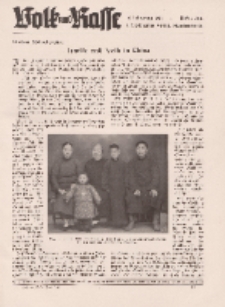 Volk und Rasse, 16. Jg. Juni 1941, Heft 6.