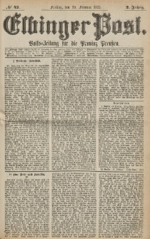 Elbinger Post, Nr. 42, Freitag 19 Februar 1875, 2 Jh