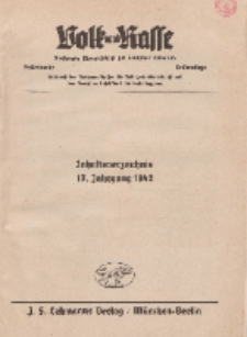 Volk und Rasse, 1942 (Beiträge)